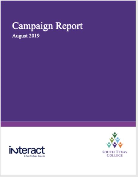 South Texas College Campaign Report August 2019 CV
